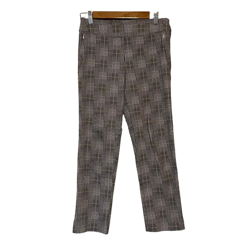 Margaret M Slimming Pant Women’s Black White Plaid Dress Pant Corpcore Office M